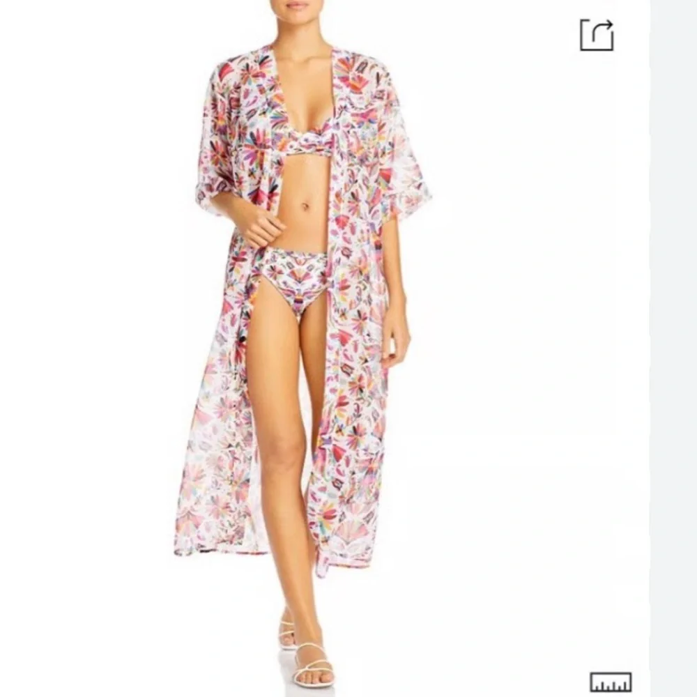 NWOT Verdelimon Caftan Swim Cover-up In Tapiz One Size fits most retail $257 - Picture 2 of 12
